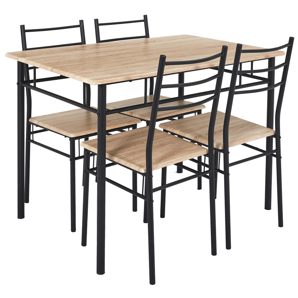 Mesa Loka con cuatro sillas